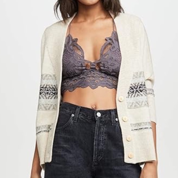 Free People Lace Bralette Large - Picture 2 of 6
